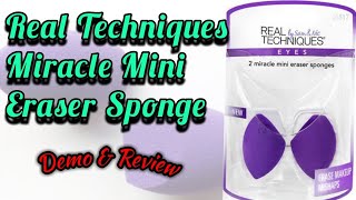 Real Techniques Miracle Mini Eraser Sponge REVIEW AND DEMO!  ||  Sarah Kwak