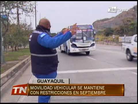 Movilidad vehicular se mantiene con restricciones en septiembre