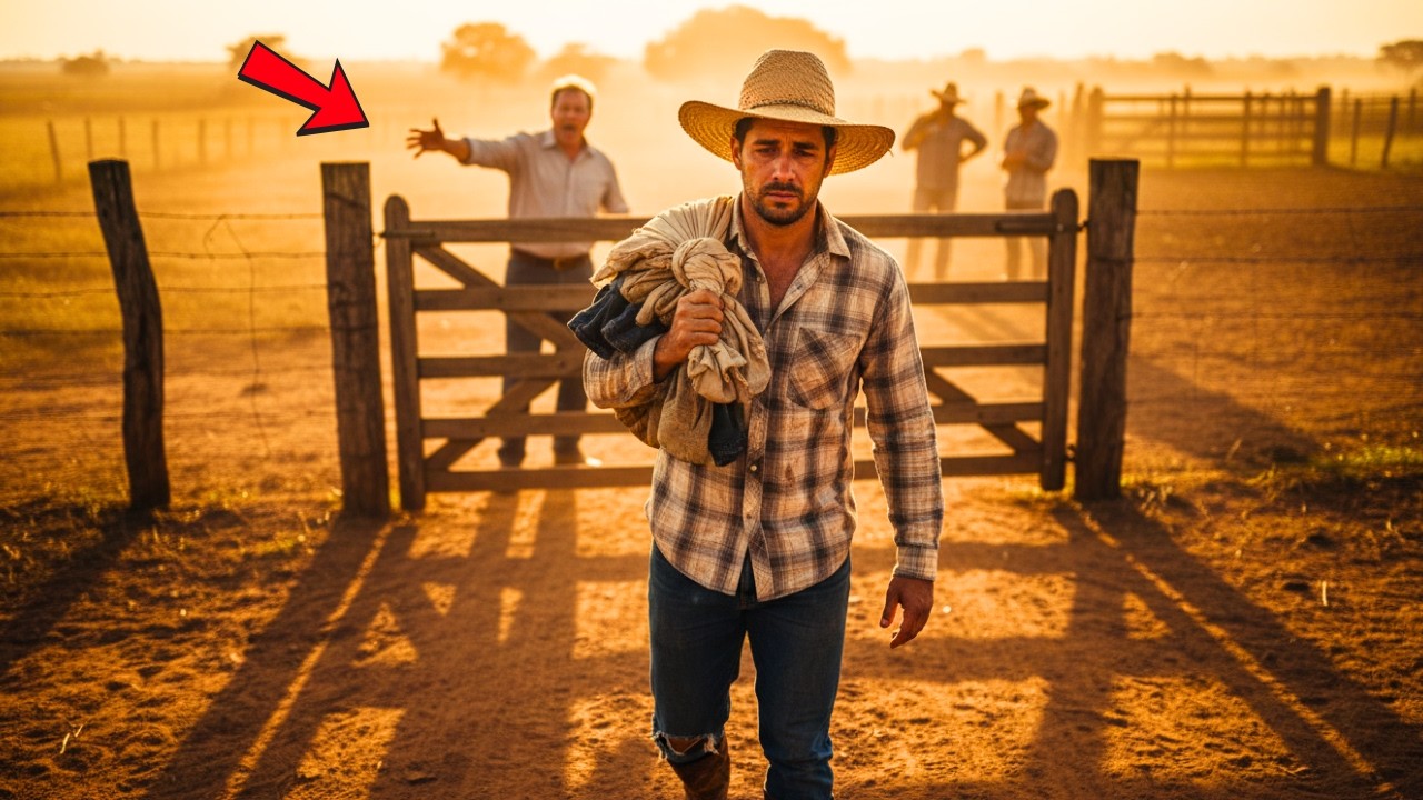 O PEÃO FOI EXPULSO AOS GRITOS PELO FAZENDEIRO NA PORTEIRA… MAS 7 DIAS DEPOIS ELE VOLTOU COMO DONO