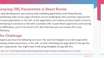How to Use Template Strings to Pass Complex URL Parameters in React Router
