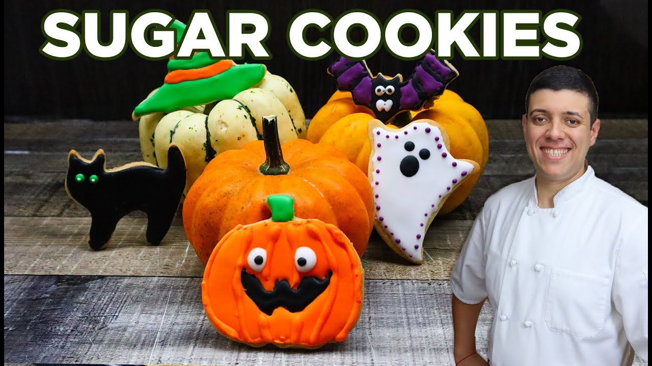 Cute Sugar Cookies for Halloween   How to Decorate Sugar Cookies Part II by Lounging with Lenny