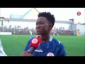 AISHA MNUNKA BAADA YA KUFUNGA GOLI LA KUSAWAZISHA DHIDI YA TAUSI NA KUISAIDIA TIMU KUPATA ALAMA 1 
