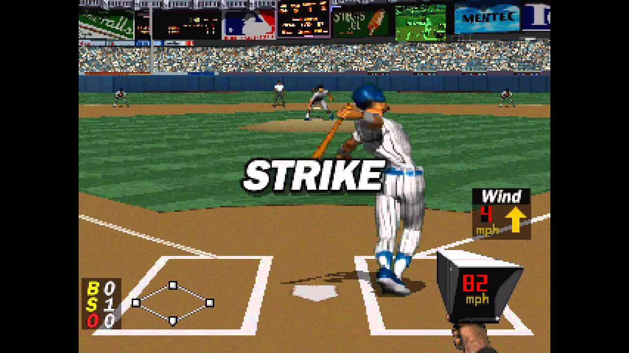 MLB Pennant Race  (PS1) Gameplay 