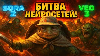 картинка: SORA 2 против VEO 3 — кто лучше делает видео