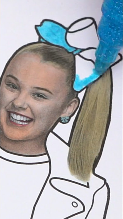 Coloring Jojo Siwa 💖 #coloring #art #jojosiwa