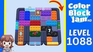 Color Block Jam Level 1088 Solution Walkthrough