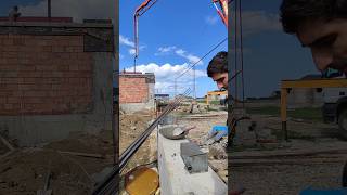 Заливка плиты перекрытия первого этажа. как это было. #стройка #домаподключ #строительство