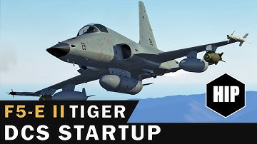 How to start the F5-E II Tiger in DCS World l Taxi l Takeoff l Tutorial Series