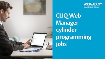 CLIQ Web Manager - Handle cylinder programming jobs