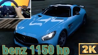 Benz tuning 1150 hp game play forza horizon5 racing wheel g923