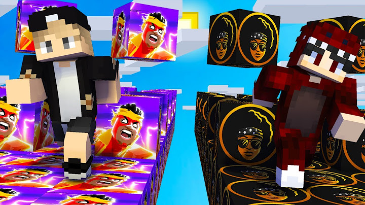 ماين كرافت سباق بلوكات حظ اليوتيوبر😱 (حظ بندريتا ضد حظ ابو فله)🔥