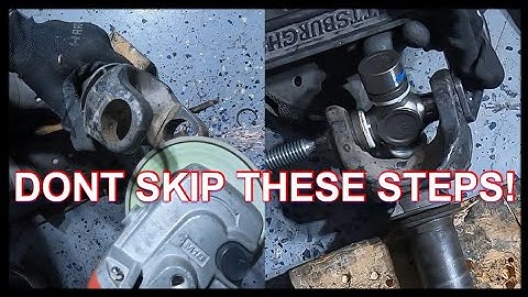 Jeep JKU axle U-JOINT replacement! DIY.
