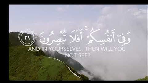 وفي انفسكم افلا تبصرون تلاوه بصوت القارئ اسلام صبحي