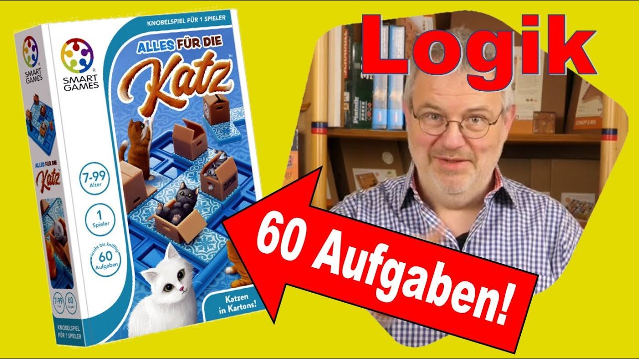 SmartGames Alles Für Die Katz – Juego De Lógica Con 60 Retos, 5 Gatos Y Fichas, Para Niños Y Adultos