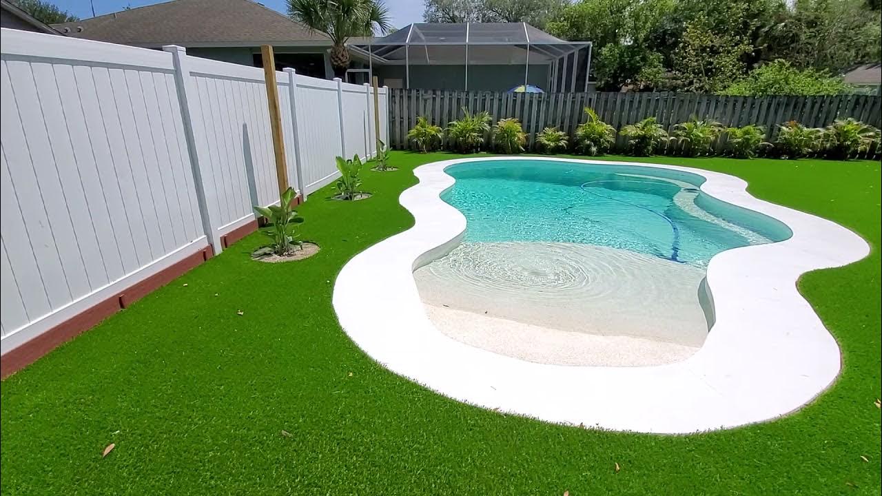 Artificial Grass Around Pool YouTube