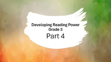 Developing Reading Power   Grade 3   Part 4