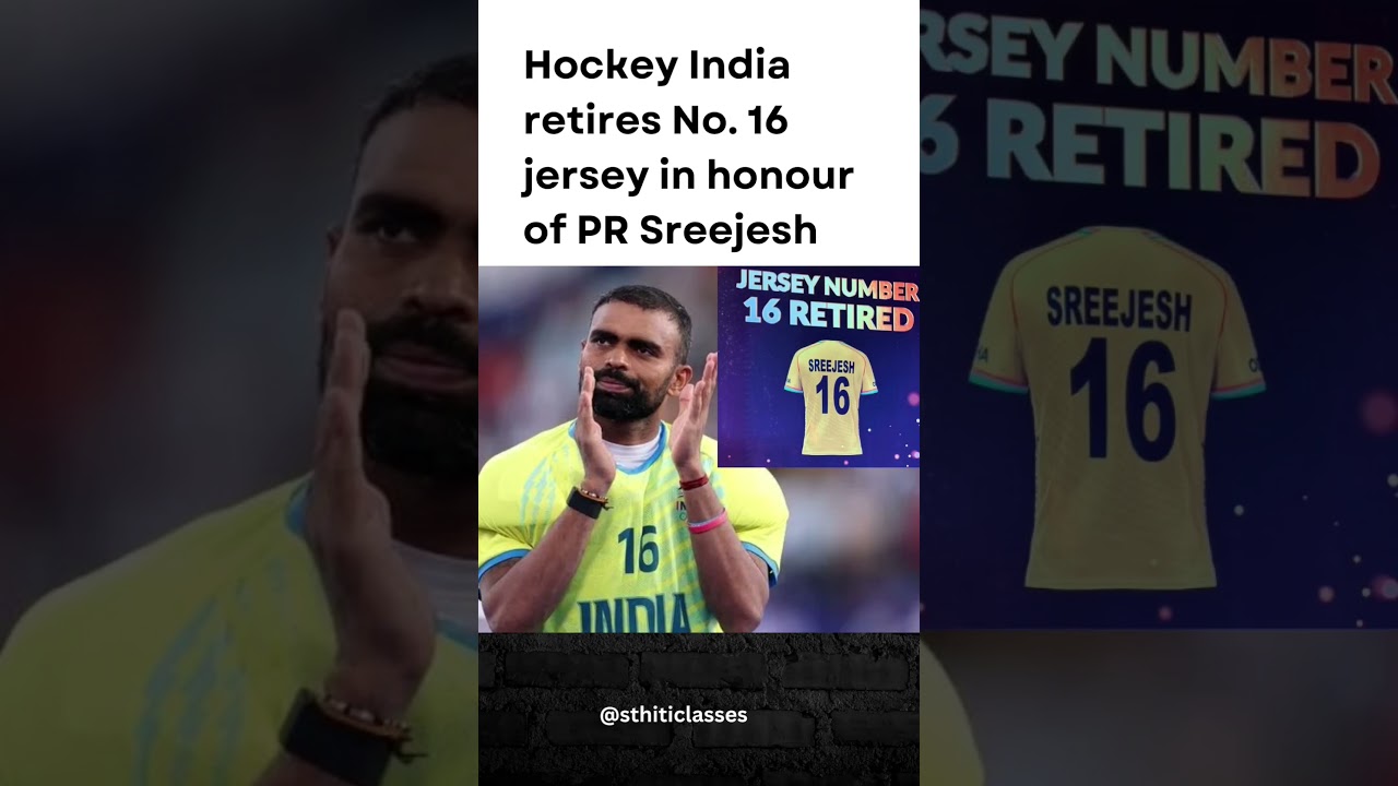 Hockey India retires No. 16 jersey in honour of PR Sreejesh