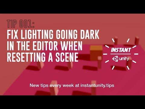 Fix Lighting Going Dark in the Unity Editor When Resetting a Scene