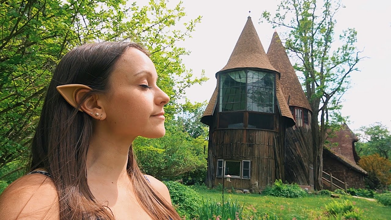 staying in a fairy house airbnb YouTube