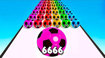 New Satisfying Mobile Game Big Update Freeplay Ball Merge Run 2048 Top Gameplay Walkthrough Android