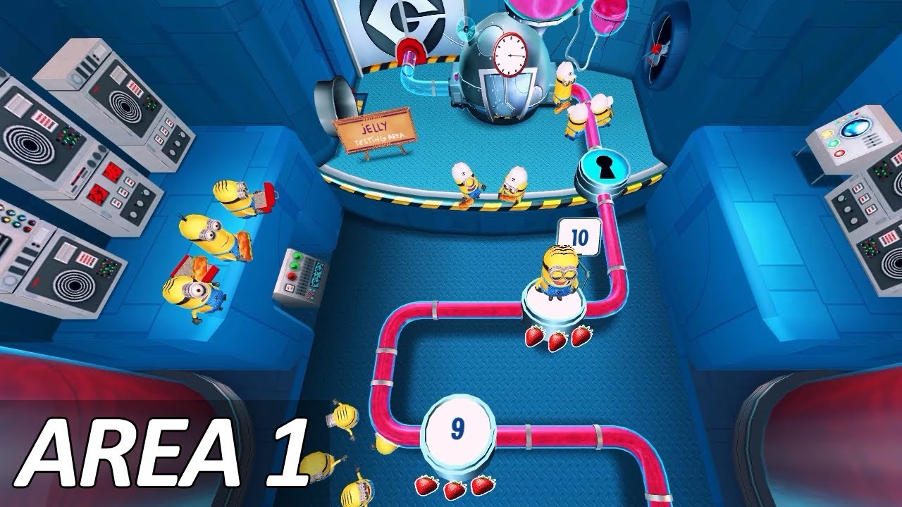 Despicable Me Minion Rush Jelly Lab Area 1 Gru's Lab All Levels