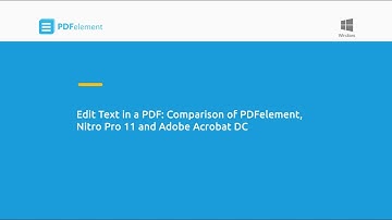 Comparison of Editing Text in a PDF