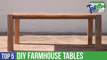 Top 5 DIY Farmhouse Tables! The Best Maker Build Videos for Your Next Project!