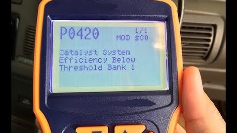 how to fix P0420 ENGINE CODE