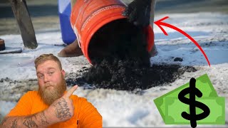 HOW TO FIX a pothole and MAKE $$$$! AquaPhalt Asphalt patching!