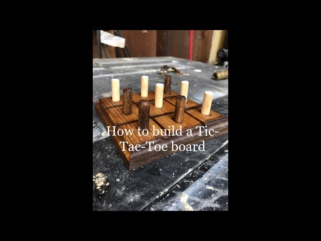 Tic-Tac-Toe game made from scrap wood - YouTube