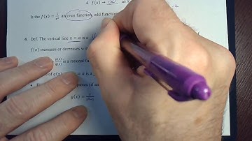 Rational Functions and their Graphs (3.5.b)