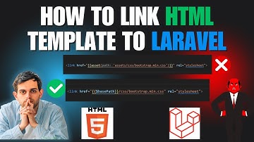 How to Link an HTML Template in Laravel Blade the Smart Way! 🚀