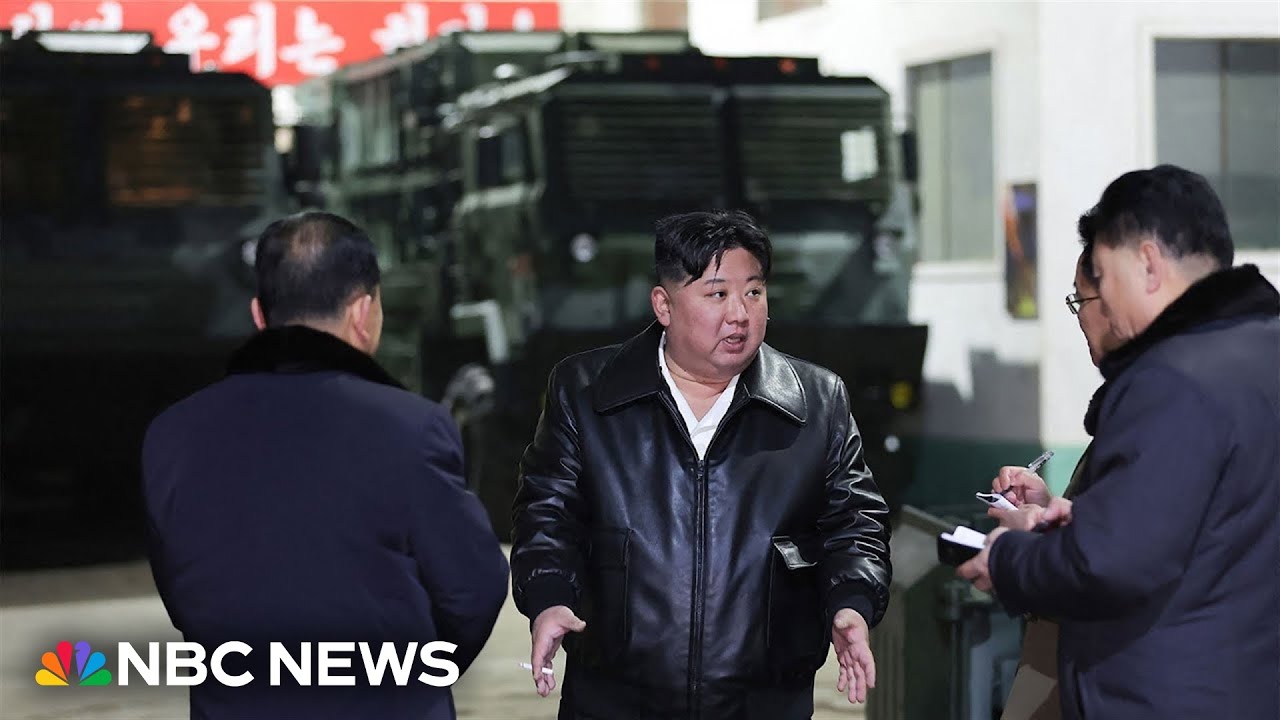 North Korea’s Kim Jong Un visits weapons factories and takes aim at the South