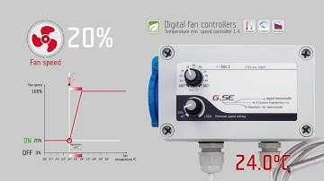 GSE Temperature and min. speed controller (1fan) 2007-2020