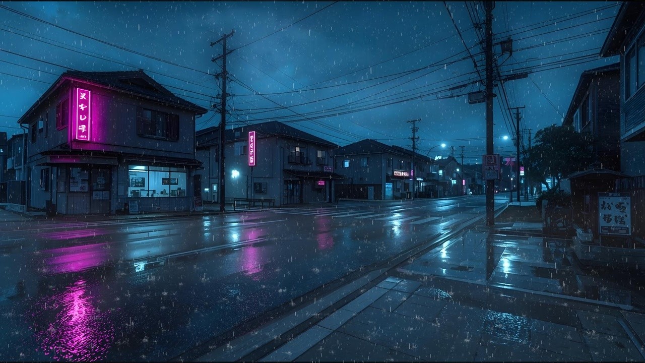 Tokyo After Midnight 🌙 Soft Rain Lofi Music for Deep Sleep & Relaxation