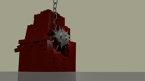 Blender Wrecking Ball - (Blender Physics Simulation)