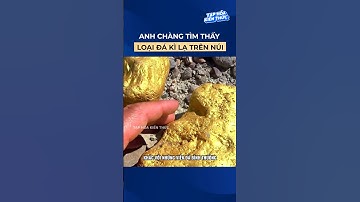 Anh chàng tìm thấy loại đá kì lạ trên núi #shorts