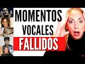 Los 15  GALLOS más LAMENTABLES de cantantes FAMOSOS 😱 | Vocal coach REACTION / reacción & analysis