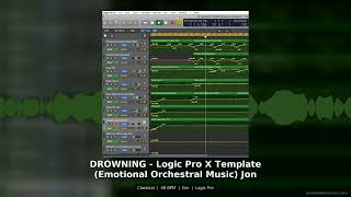 DROWNING Logic Pro X Template Emotional Orchestral Music Jon Brook