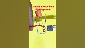 Learn How to Make a 110/220v Flasher Circuit with BT136 - Perfect for Beginner || #shorts