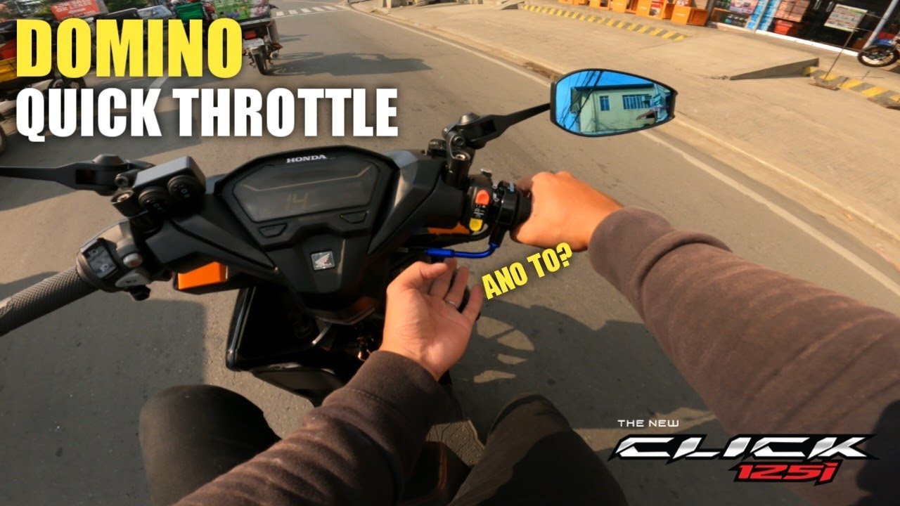 Domino Quick Throttle with Stock Cable Honda Click 125i YouTube