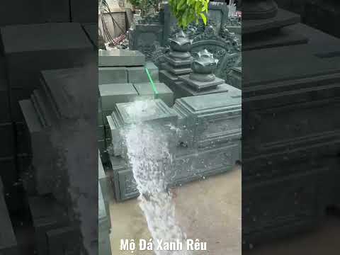 Video Mộ đá xanh rêu đẹp nhất khi tưới nước lên - youtube