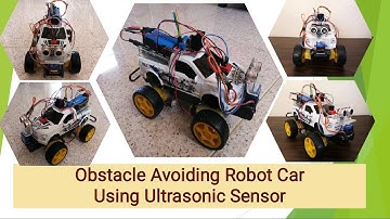Obstacle Avoiding Robot Car Using Ultrasonic Sensor 4WD