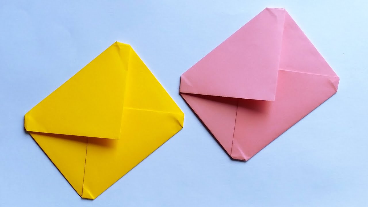 Scrapbook Paper Envelope [With Glue] At Home | Easy Origami Cool ...