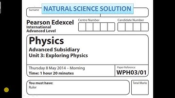Edexcel IAL physics unit 3 Jun 14