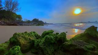 Blue Bliss: 3 Hour "Real Life Screensaver" with Ocean Sounds - Bora Bora