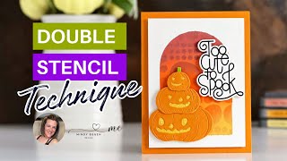 Double Stencil Technique : Stack O Pumpkins : Simon Says Stamp