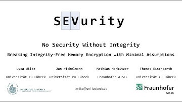 SEVurity: No Security Without Integrity