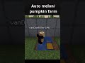 easy melon/ pumpkin farm #easyminecraftbuild #minecraft #minecraftbuilding