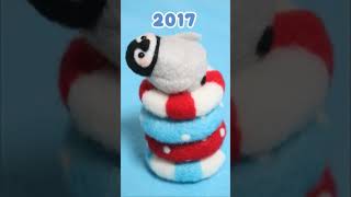 羊毛フェルト10年の成長記録 - YouTube